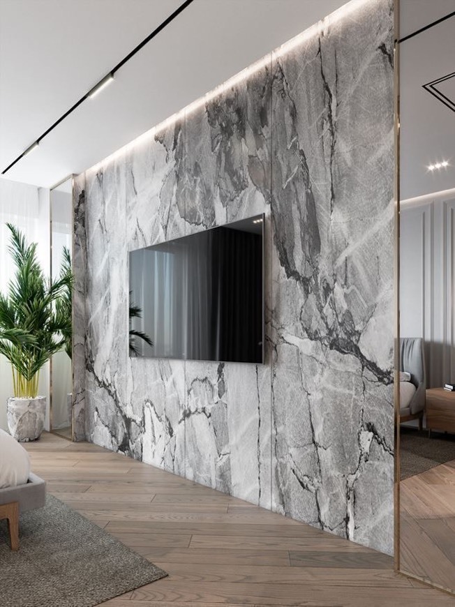 Parede tipo mármore 