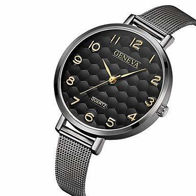 Product Relojes Hermosos, Mujer Reloj de Pulsera Cuarzo Acero Inoxidable Negro