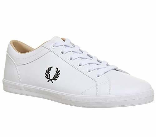 Fred Perry Baseline Leather White B3058100