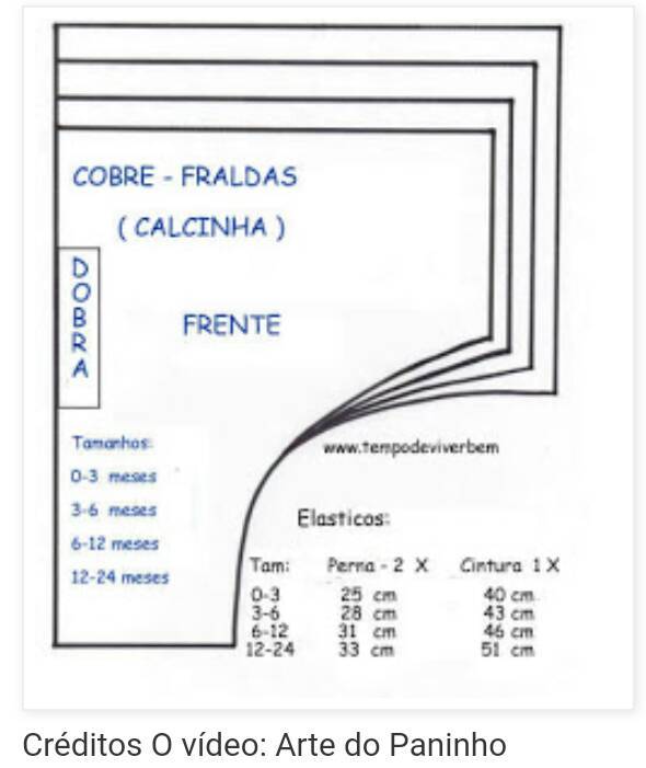 Moda Tapa fralda