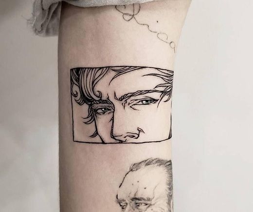 Tatuagem do rosto do Harry Styles 