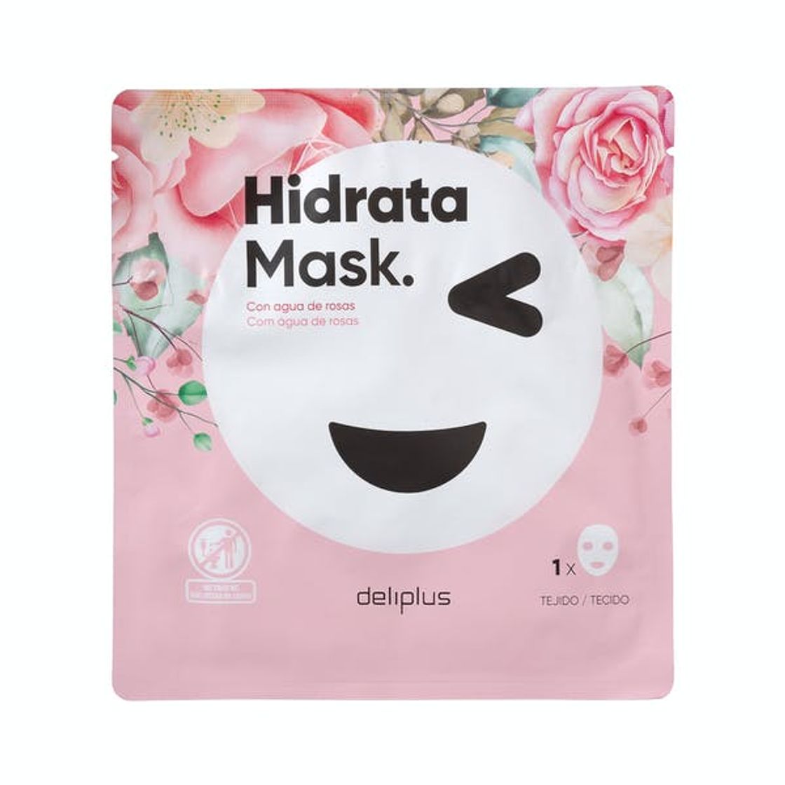 Moda Mascarilla facial Hidrata Mask Deliplus con agua de rosas ...