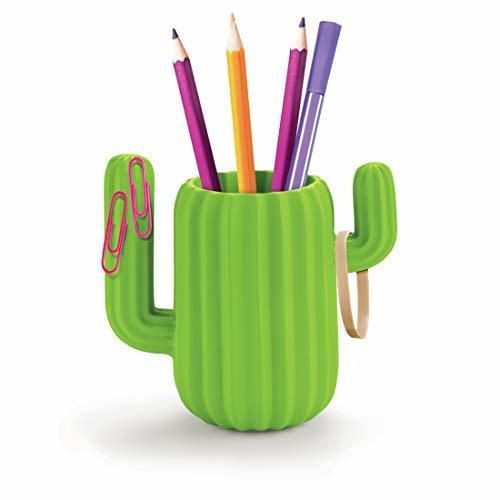 Mustard Cactus Desktop Organiser - Bote para bolígrafos con forma de cactus