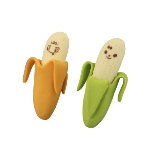 Social TOOGOO(R)2 x Goma De Borrar Borrador Con Forma De Banana Fruta Multicolor