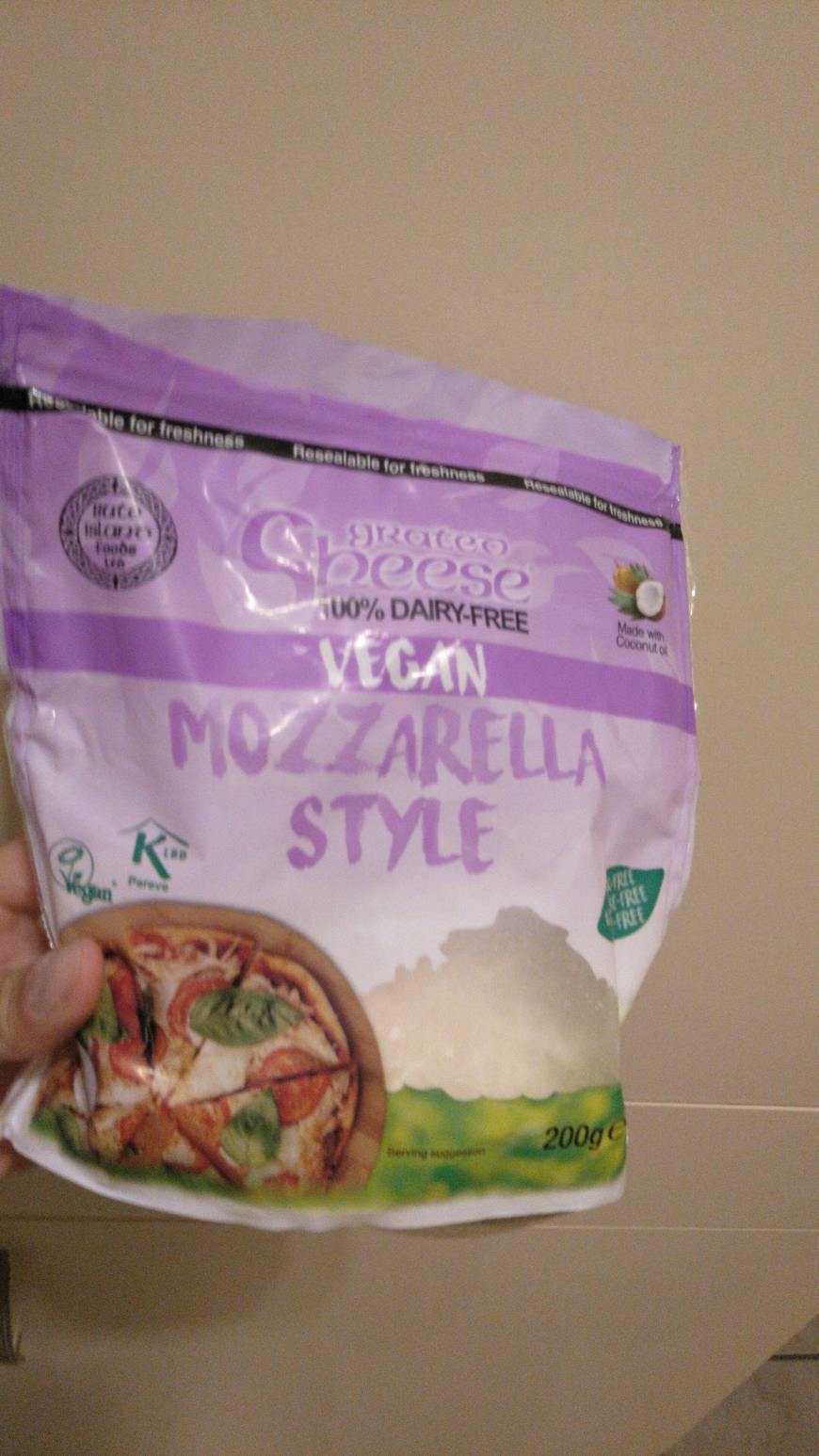 Producto Vegan mozarella cheese