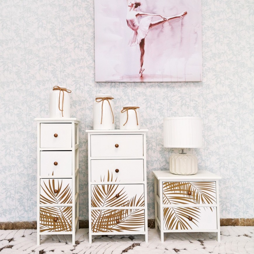 Social CAJONERA MADARA HOJAS ORO