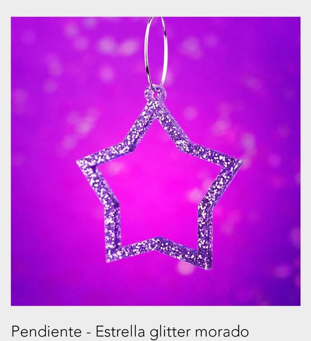Social ESTRELLA GLITTER MORADO