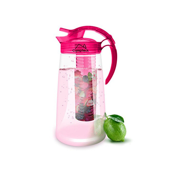 Products CampTeck 2 Litros 2000ml Frutas Jarra Infusor (Plástico Tritan Sin BPA) Esencia