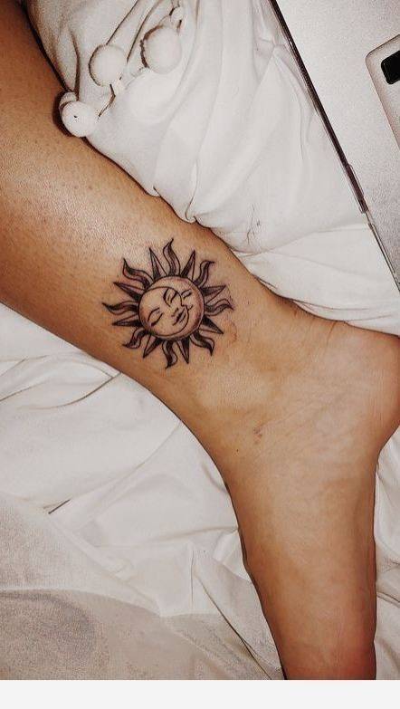 Moda Tatuagem Sol E Lua