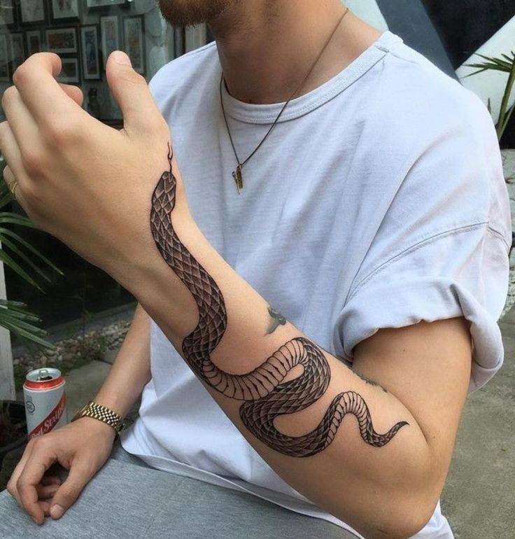 Fashion Cobra Tatuagem