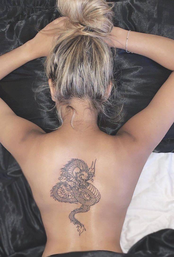 Moda Tatuagem Dragão Chinês