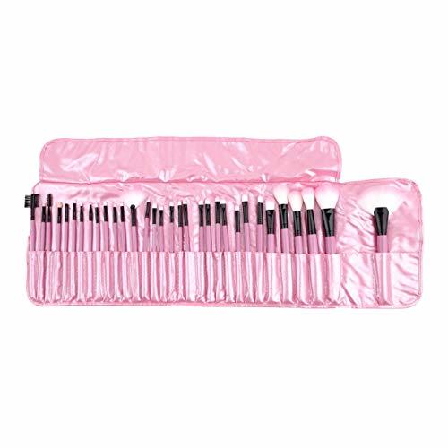 Social MXECO Woman's Pink 32 piezas de maquillaje Pincel Maquiagem Professional Superior suave