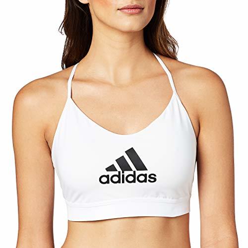 Social adidas All Me Badge of Sport Sujetador Deportivo, Mujer, Blanco