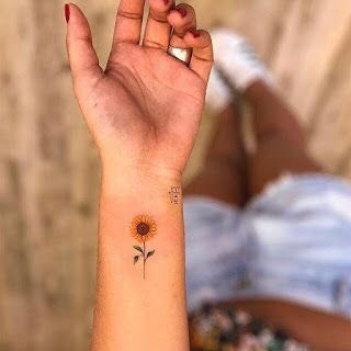 Fashion Tatto girassol 🌻 