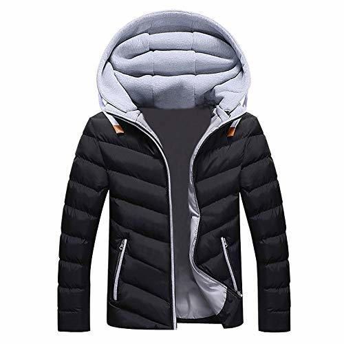 Product BaZhaHei Hombre Invierno Cazadoras De Plumas Calor Grueso Manga Larga Encapuchado Chaquetas