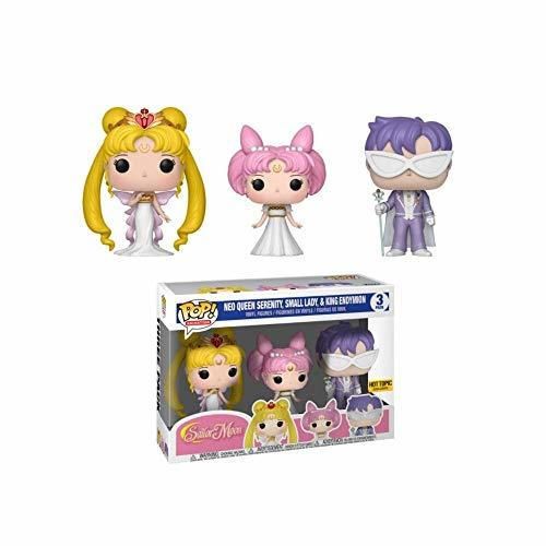 Set 3 Figuras Pop Sailor Moon Queen Serenity Small Lady King Endymion