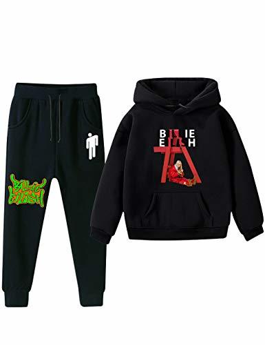 Producto Sudadera Billie Eilish Niña, Conjunto Sudadera Billie Eilish Niños Chicos y Chicas