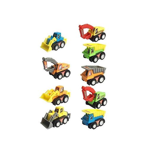 Vehículos de Construcción Mini Coches Juguetes Niños Set de Camiones Niña 3