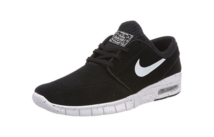 Moda Nike Stefan Janoski MAX L, Zapatillas de Skateboarding para Niños, Negro