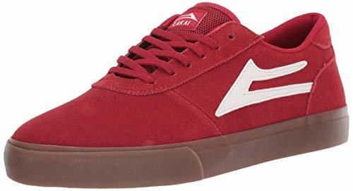 Lakai Limited Footwear Manchester - Zapatillas de Skate para Hombre, Rojo