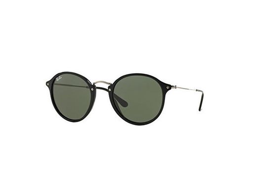 Ray-Ba n Round Fleck – Montura nera- Lentes Verdes – rb2447 901 49 – 21