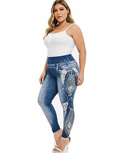 Product Skinny Elástico Pantalón Leggings De Mujer Tallas Grandes Jeans De Cintura Alta