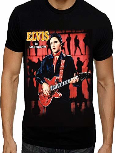 Social Elvis Presley The King of Rock N Roll - Camiseta de Manga