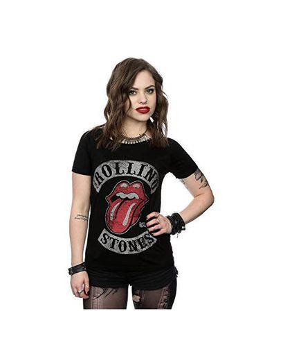 Rolling Stones mujer Tour 78 Tongue Manga de la camiseta del rollo