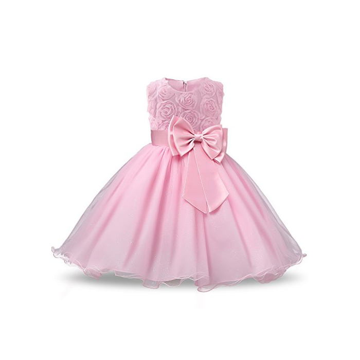 Product NNJXD Vestido de Fiesta de Princesa con Encaje de Flor de 3D