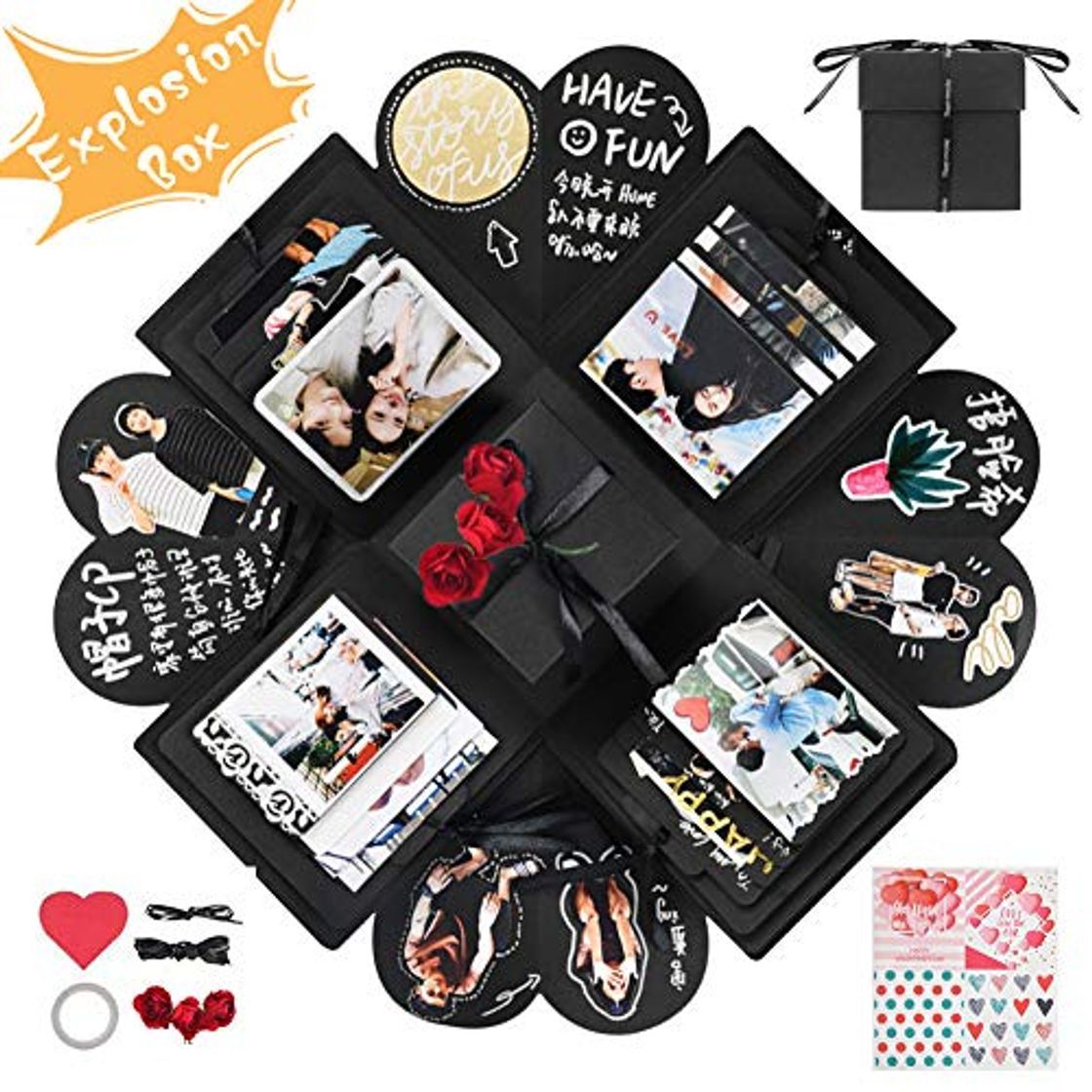 Social YITHINC Caja de Regalo DIY Álbum de Fotos Hecho a Mano
