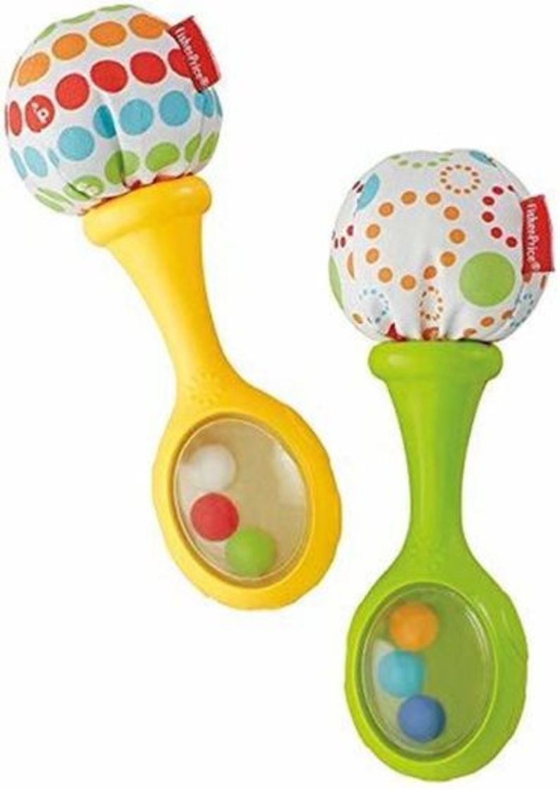 Social Fisher-Price Maracas musicales, juguete y sonajero para bebé +3 meses
