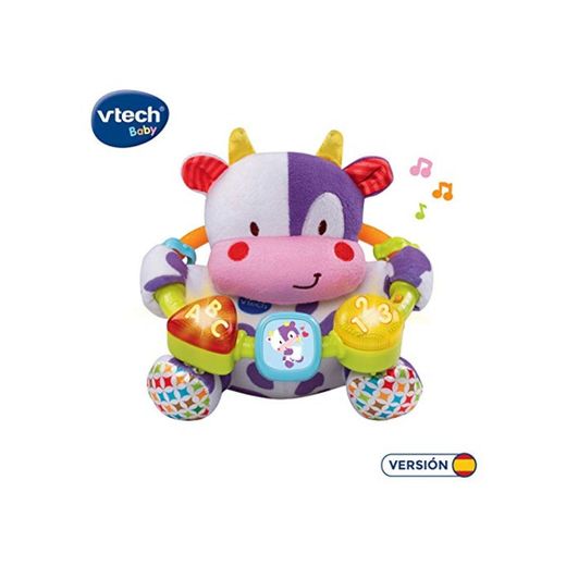 VTech- Vaca muusical Peluche Interactivo de Bebe con Suaves, Multicolor, única