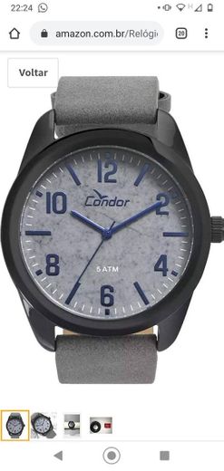 Relógio Condor Masculino Ref: Co2036ktw/2c Casual Black

