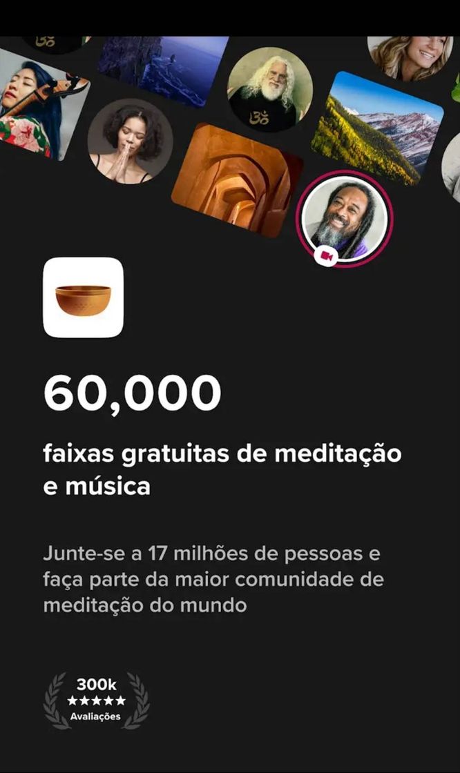 Social App para meditar muito bom. 