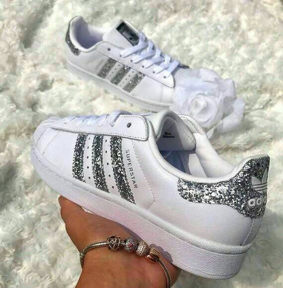 Moda Glitter Adida Snearkers