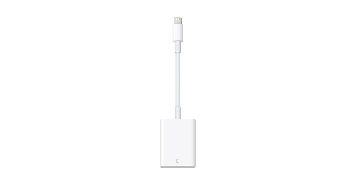 Fashion Adaptador de conector Lightning a lector de tarjetas SD — Apple ...