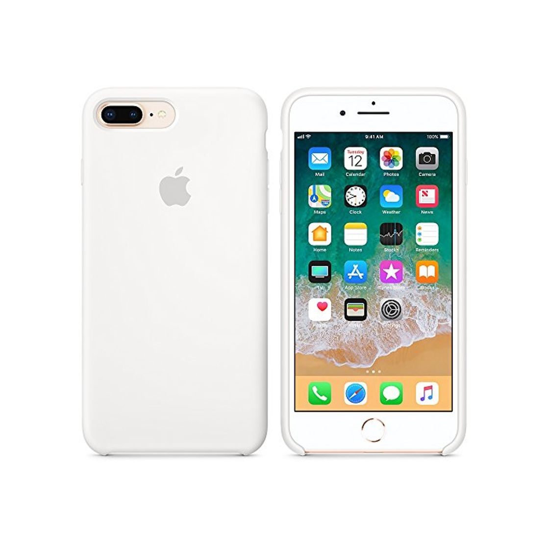 Social Funda para iPhone 7Plus/8Plus Carcasa Silicona Suave Colores del Caramelo con Superfino