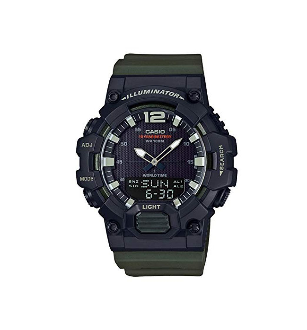Social Casio Reloj Digital para Hombre de Cuarzo con Correa en Resina HDC-700-3AVEF