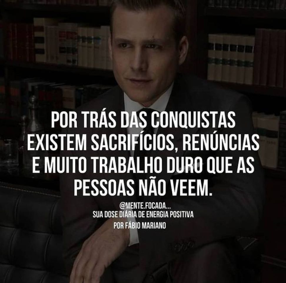 Fashion As pessoas nunca vêem os sacrifícios 