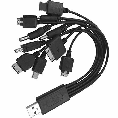 Social 10 en 1 universal Multifunción Cargador USB cable para teléfono móvil MP4