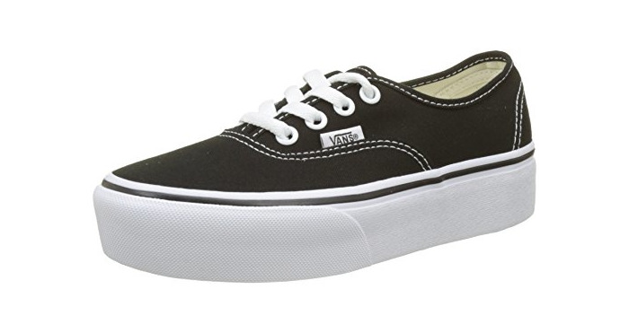 Social Vans Authentic Platform 2.0, Zapatillas para Mujer, Negro