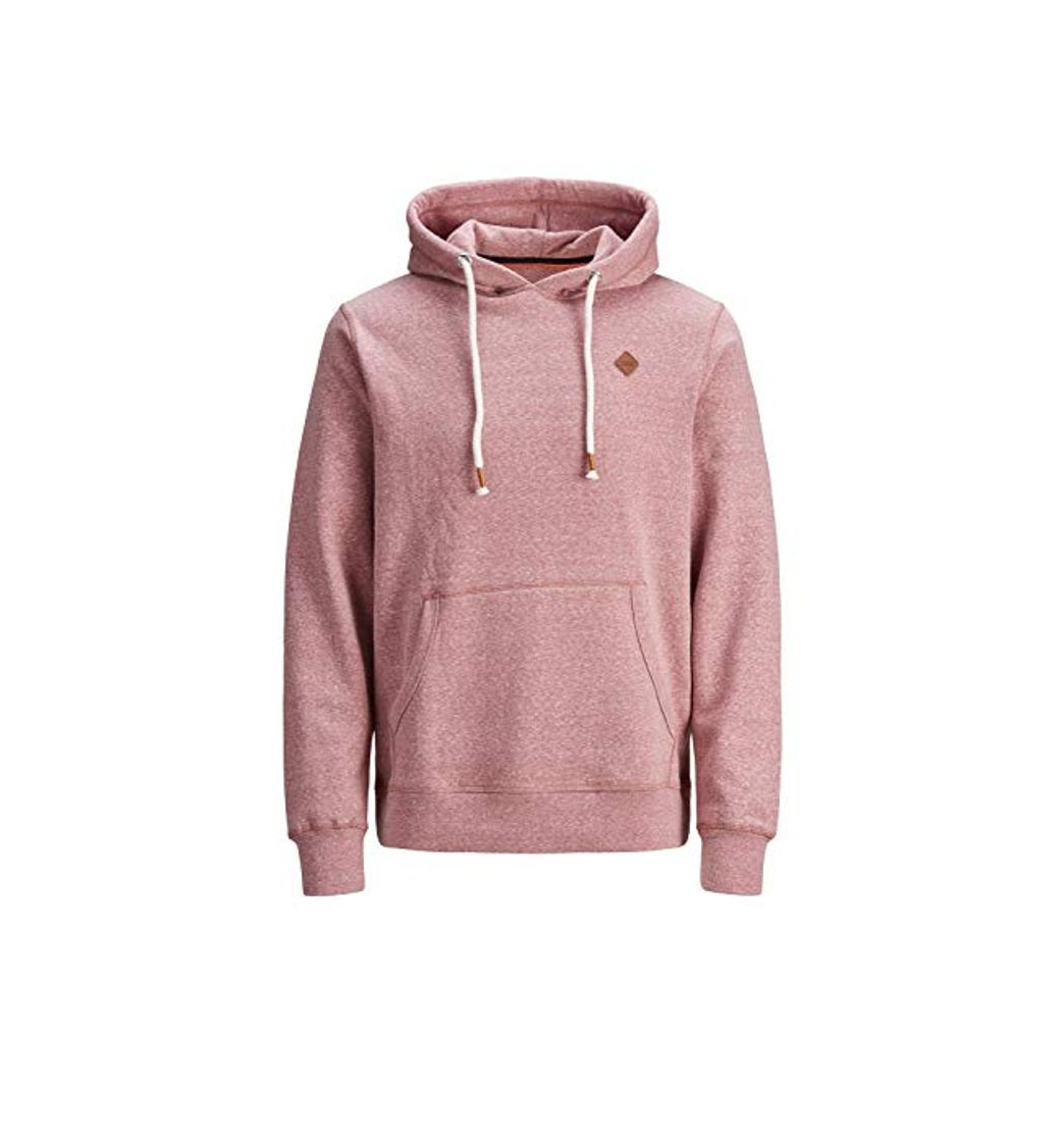 Fashion Jack & Jones JORTONS Sweat Hood Noos Sudadera con Capucha, Rosa Hawthorn