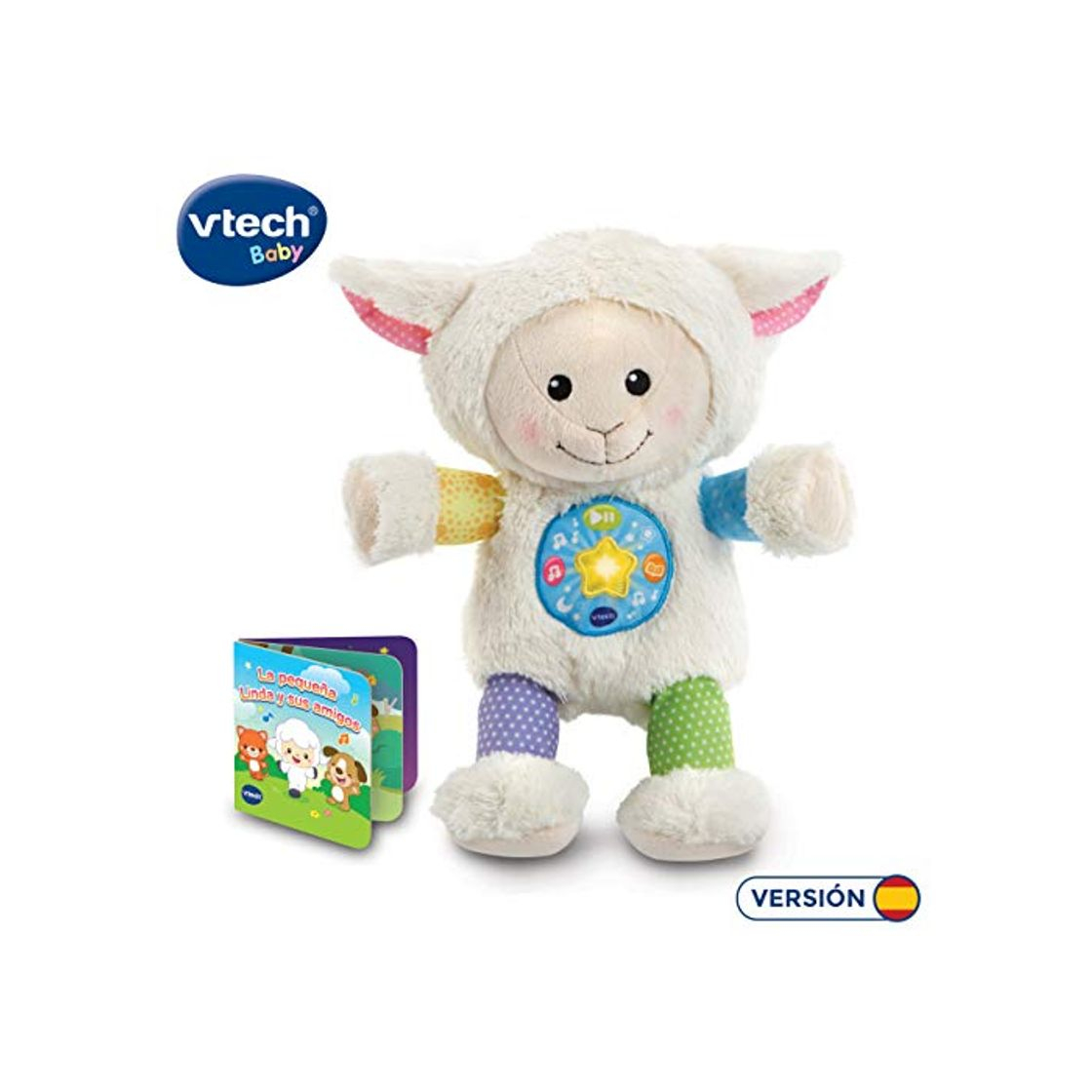 Producto VTech-La pequeña Linda Musical Peluche bebé Interactivo, con Cuentos, Historias y Canciones