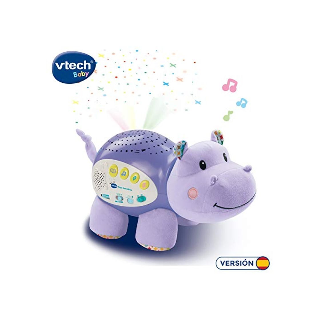 Product VTech Baby - Proyector Musical POPI estrellitas, Color púrpura, versión española