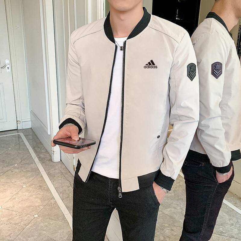 Social Adidas! Pronta Entrega ! Jaqueta Masculina Estampada Larga p