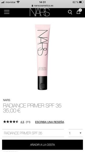 Radiance primer spf 35 NARS