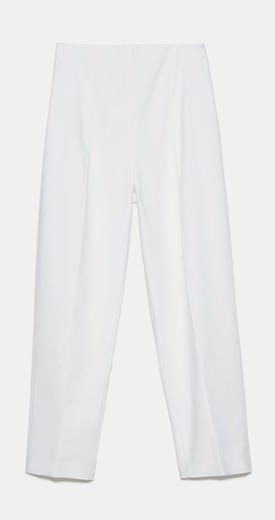 Pantalon pinzas blanco