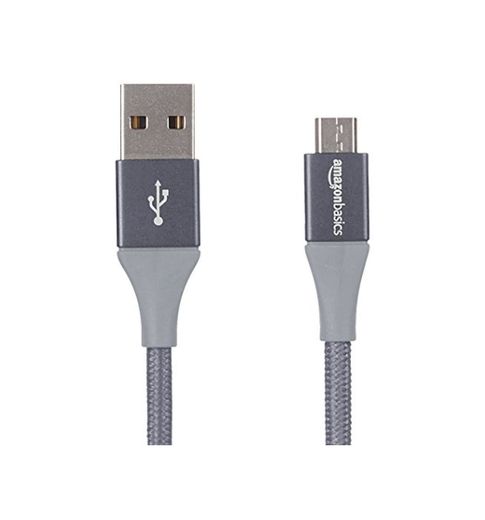 AmazonBasics - Cable USB 2.0 A a micro USB B con trenzado