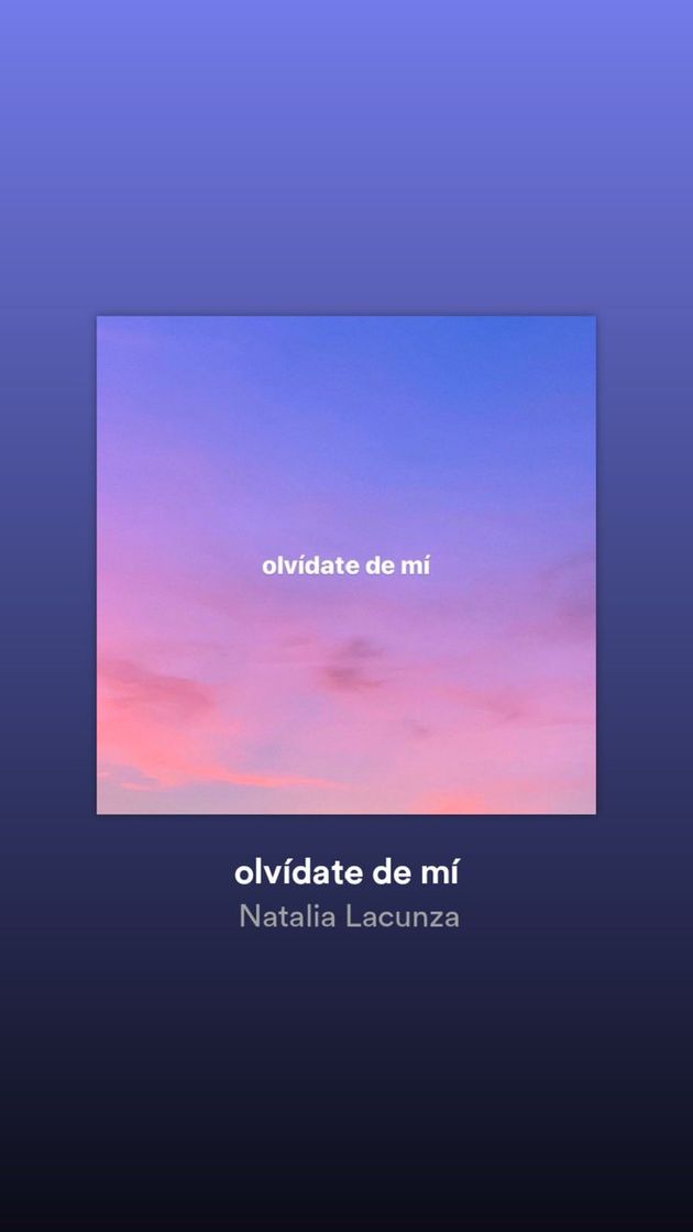 Canción olvídate de mí