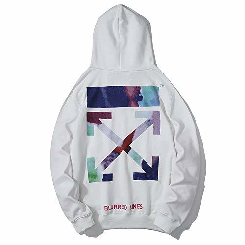 Home XCBW Off OW Hombres/Mujeres Lover Gradient Arrow Print Sudadera con Capucha de